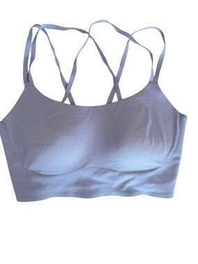 OFFLINE By Aerie Light Blue Strappy Seamless Sports Bralette